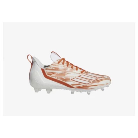 NEW Adidas Adizero White Team Orange Football Cleats GZ6913 Men’s Size 12 - Picture 2 of 5